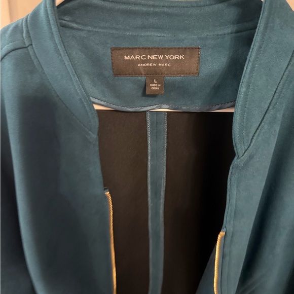 Marc New York Faux Suede Teal Jacket - Picture 7 of 8